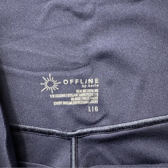 Aerie Cropped Navy Leggings - Picture 5 of 5